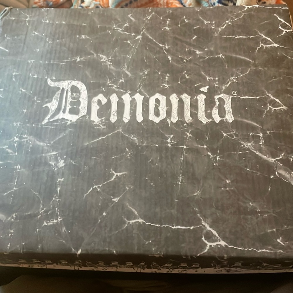 Never worn Demonia Creeper 206 / Black Vegan Suede - Vegan Leather